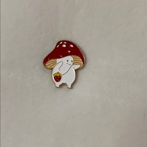 2/$16 Strawberry Mushroom Man Enamel Pin